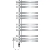 LuxeBath Badkamer radiator middenaansluiting 500x1000 mm chroom met verwarmingselement 300W