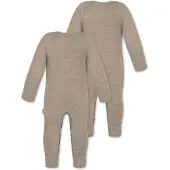 Normani Rompertje/body 'Tangoio' beige / beige gemêleerd / groen / wit