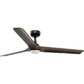 Faro Heywood Plafondventilator Black | Dark Wood | L (Ø132cm) | LED