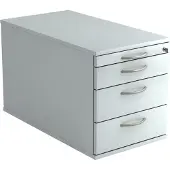 Hjh OFFICE PRO SIGNA TC30 BM - Rolcontainer Grijs Hout met 3 lades Metalen handgreep