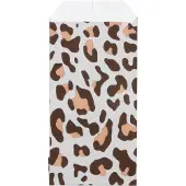 Rotim 200x Papieren Zakjes Leopard 7x13cm