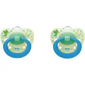 Nuk Classic | Kikker | siliconen fopspenen | 2st. set | 6-18 maanden