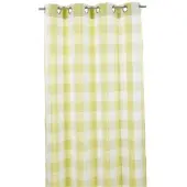 2lif Marbella gordijn geel geblokt 140 cm x 260 cm