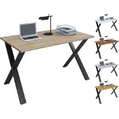 VCM Lona Bureau 80x80 cm X-frame wit/zwart.