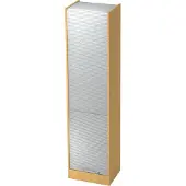 Hjh OFFICE PRO SIGNA R50 RE - Beuken/Zilver Roldeurkast Hoogte van de map | 5 OH Rail handvat (kunststof)