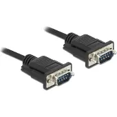 DeLOCK Serial Cable RS-232 D-Sub 9 male to male with narrow plug housing 10 m