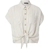 Pieces Blouse 'PCPia' ecru / grijs