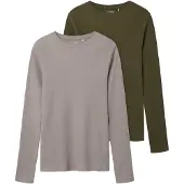 TWO SOON Shirt grijs / groen