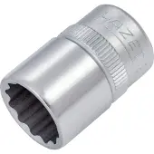 Hazet Dopsleutel 880Z-13 · 3/8 inch (10 mm) vierkant hol · Buitentwaalfkant tractieprofiel · SW 13 mm