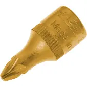 Hazet Dopsleutelbit 8507-PZ2 · 1/4 inch (6,3 mm) vierkant hol · Pozidriv-profiel PZ · SW PZ2