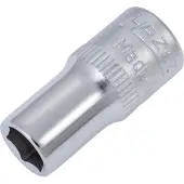Hazet Dopsleutel 850A-1/4 · 1/4 inch (6,3 mm) vierkant hol · Buiten-zeskant-tractieprofiel · SW 1/4?