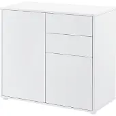 En.casa Commode Paarl druk en open 74x79x36 cm wit hoogglans