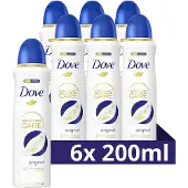 Dove 6x Deodorant Spray Original 200 ml