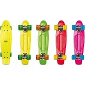 Muuwmi AUTHENTIC SPORTS Skateboard fun, No Rules, groen-transparant-oranje