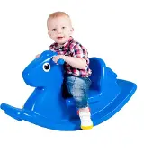 Little Tikes - Cheval à bascule bleu