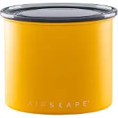 Airscape - Airscape - Koffiebonen - Voorraadpotten - Canister - Luchtdicht - Vacuum - Gepatenteerd systeem - Matte Yellow - Koffie - Staal - Mat geel - 250 gram
