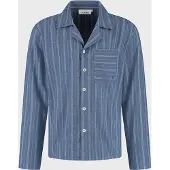 Yumeko Pyjamashirt Flanel S Blauw - Eco, Bio & Fairtrade