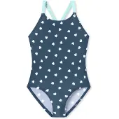 Schiesser Badpak ' Aqua Kids Girl ' nachtblauw