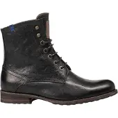 Floris van Bommel Veterboots 'Ferri 01' zwart