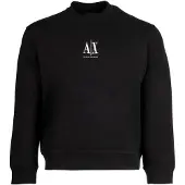 Armani Exchange Sweatshirt 'Felpa' zwart / wit