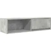 vidaXL Tv-meubel 100x31x25,5 cm bewerkt hout betongrijs