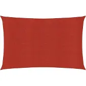 vidaXL - Zonnezeil - 160 - g/m² - 2x5 - m - HDPE - rood
