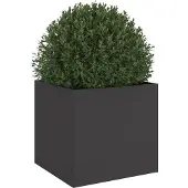vidaXL Plantenbak 42x40x39 cm staal zwart