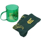 Paladone Wicked Glass Mug & Socks Set – Officieel Gelicentieerde Film Giftset met Groene Mok & Smaragd Sokken-