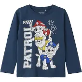 TWO SOON Shirt 'Paw Patrol' navy / geel / robijnrood / wit