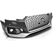 Viking Choice Tuning bumper AUDI A4 B9 08.15-19 ZILVER ZWART PDC