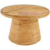 Atmosphera Créateur d'intérieur® Tanae Salontafel uit rotanriet - Ø70xH45cm - Beige