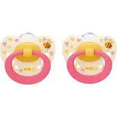 Nuk Classic | Bee | siliconen fopspenen | 2st. set | 18-36 maanden
