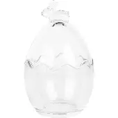 Clayre & Eef Glazen potje Ø 11x17 cm Transparant Glas