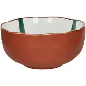 Pomax Mykonos diep bord / bowl D20cm H9.5cm groen