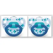 Nuk Classic | My Love | siliconen fopspenen | 2st. set | blauw | 18-36 maanden