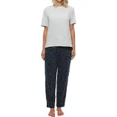Schiesser Pyjama 'Organic Cotton' smoky blue