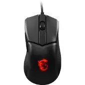 MSI Muis Clutch GM31, Bedraad, USB-A, 12000 DPI, RGB, Zwart
