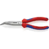 Knipex Platspitse Tang met Zijsnijder (Telefoontang) | 200 mm Lengte | Meer-Componentengrepen | Zwart Geatramenteerd - 26 22 200 SB