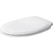 Duravit Duraplus WC-zitting wit(Alpin)/chr