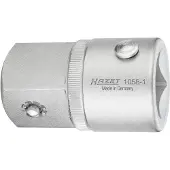 Hazet Vergrotingsstuk 1058-1 · 3/4 inch (20 mm) vierkant hol · 1 inch (25 mm) vierkant massief · Lengte: 60,6 mm