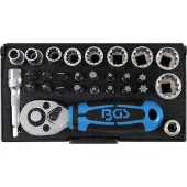 Bgs Dopsleutelset 6,3 mm (1/4") aandrijving 28 st. (1/4", 4″ (6,3 mm))