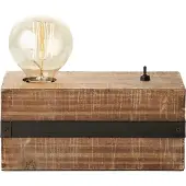 Brilliant tafellamp Woodhill hout 40W