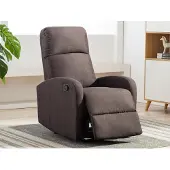 Vente-unique Relaxstoel ISAO van stof - Bruin