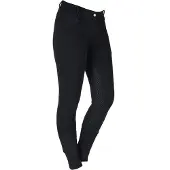 Horka paardrijbroek D Annika dames katoen/siliconen zwart