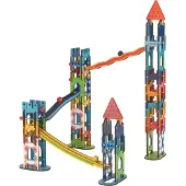Goki knikkerbaan ridderkasteel kleurrijk speelgoed voor kinderen.