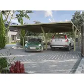 Weka Carport-duo 612 Zonder Dak 594x606cm