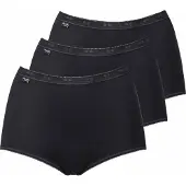 Sloggi 3P Basic Maxi Zwart katoen 56 Dames