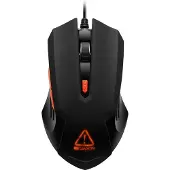 Canyon Star Raider, geschikt voor rechtshandigen, optische muis, USB Type-A, 3200 DPI, zwart, oranje