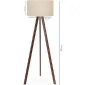 Opviq - Vloerlamp - Beige - 150 cm hoogte - 38 cm diameter