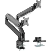 Roline LCD dubbele arm, tafelmontage, gasveer, elk 5 draaipunten, max. 15 kg, tot 35